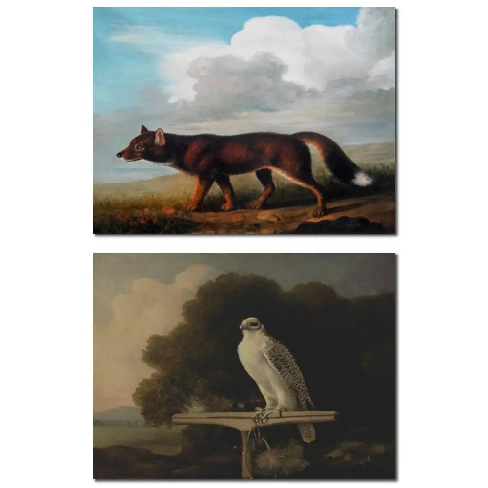 

Hand Painted Painting in Oils George Stubbs Portrait Large Dog Canvas Artwork Reproduction Animal for Office Wall Decor