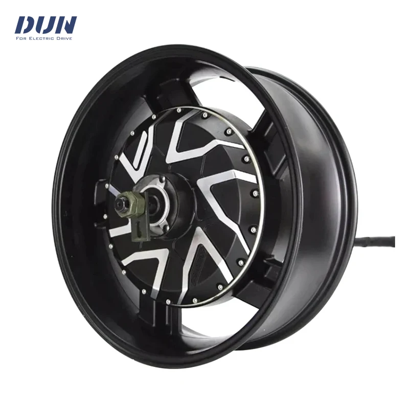 QS Motor 17x6.0inch 12KW QS273 V4 in Wheel Motor BLDC Dual Shaft Hub Motor for E-motorcycle