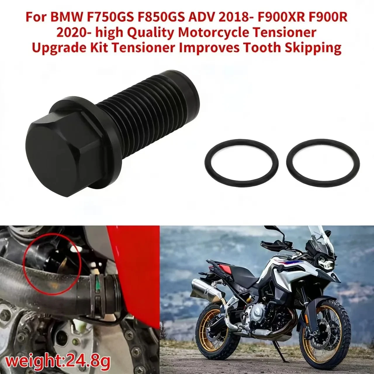 

For BMW F750GS F850GS ADV 2018- F900XR F900R 2020- high Quality Motorcycle Upgrade Kit Tensioner Improves Tooth Skippi