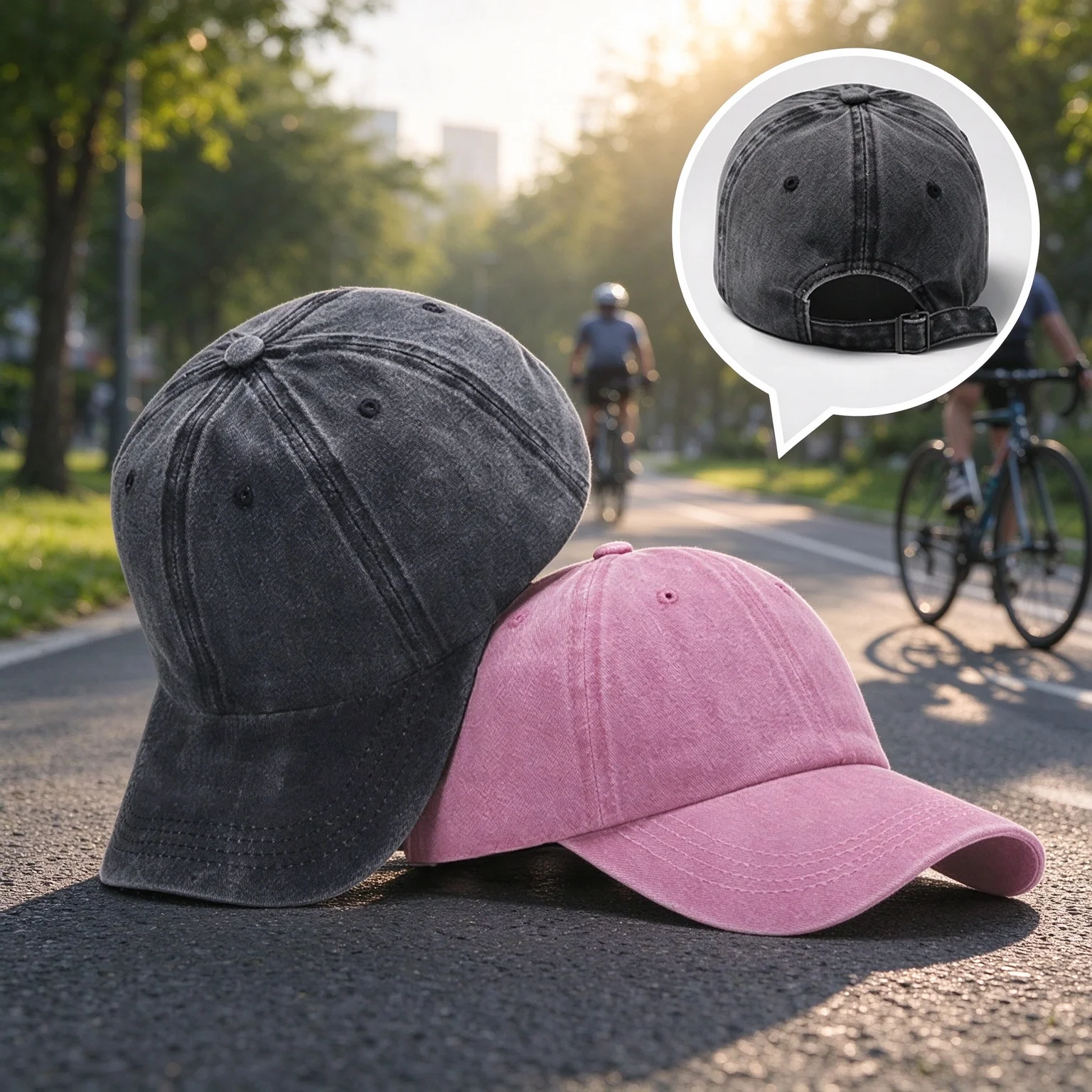Washed Cotton Baseball Cap Outdoor Breathable Mesh Cap Summer Sun Protection Hat Fits Men Women Adjustable Casual Vintage Hats