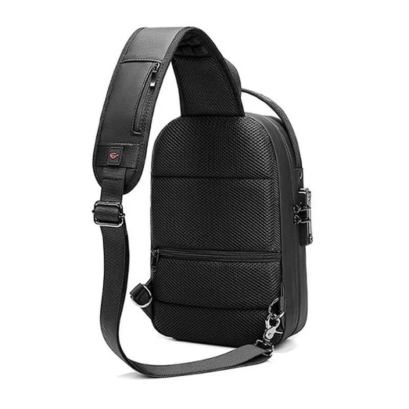 2023 New Fashion Men\'s Chest Bag Casual Waterproof High Quality Lightweight Rechargeable Fitness One Shoulder Crossbody Bags