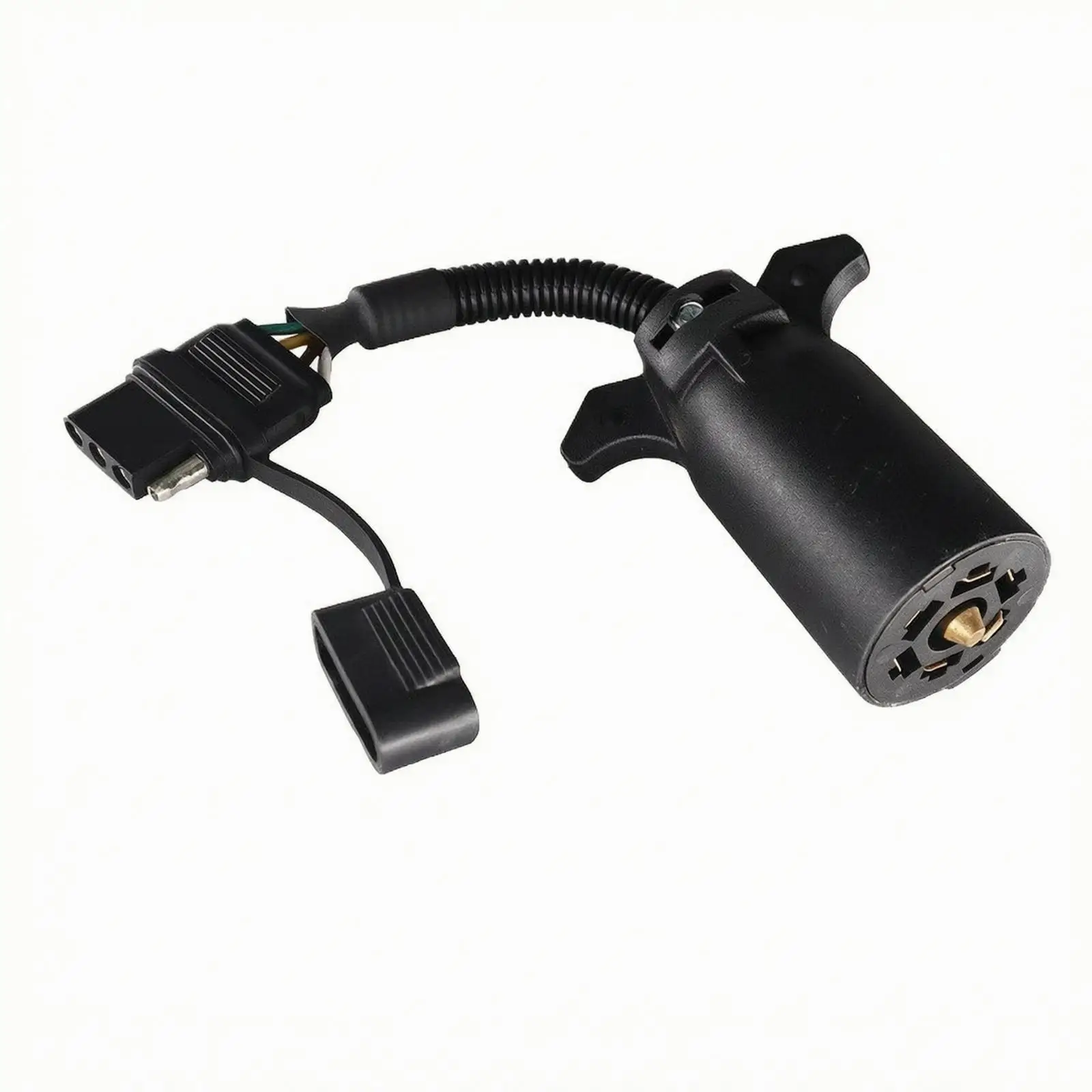 7-Pin to 4-Pin Trailer Wiring Adapter | Outer Covering for Durability, Molded Housing, American-Style Trailer Wiring Adapter
