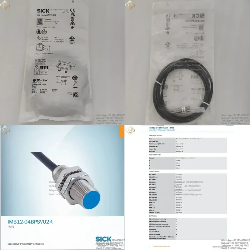 SICK Inductive Proximity Sensor IMB12-04BPSVU2K Order Number 1072754 Proximity Switch New In Stock