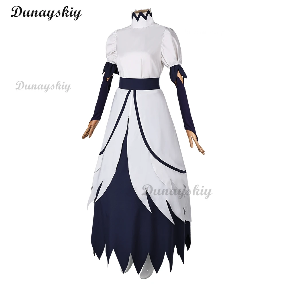 Stella Goetia аниме Boss Stolas жена Hellvva косплей костюм белое женское платье птица женский наряд на Хэллоуин по индивидуальному заказу