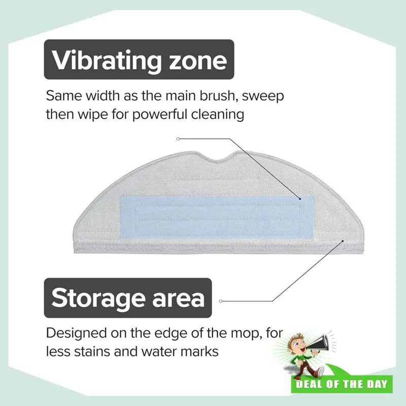 Piezas de repuesto de entrega en 24 horas para Roborock S7 Maxv Ultra/S7-Paño de fregona lavable, trapo desechable, acceso a Robot aspirador