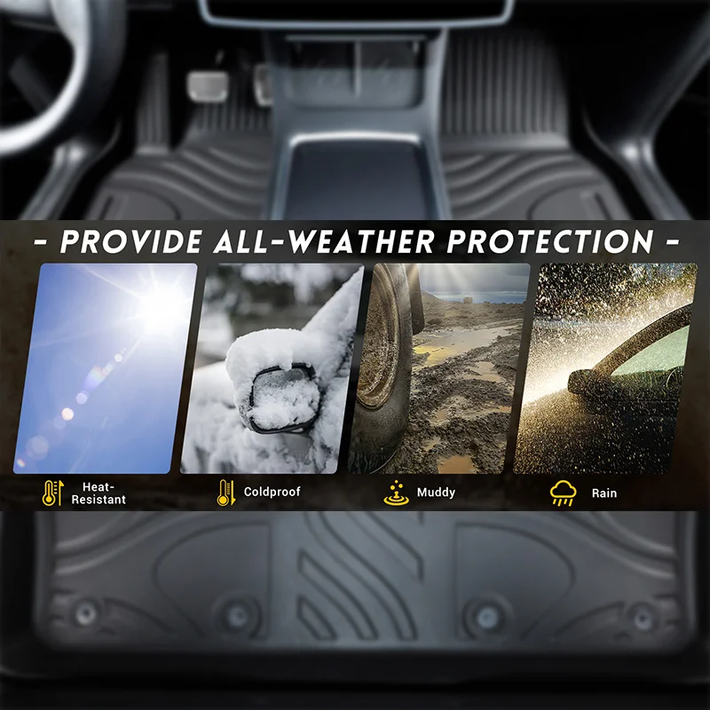 [LHD]Volvo XC40 2020-2024 Four Seasons Waterproof and Anti-Slip TPE Floor Mat for Cars. - view 3