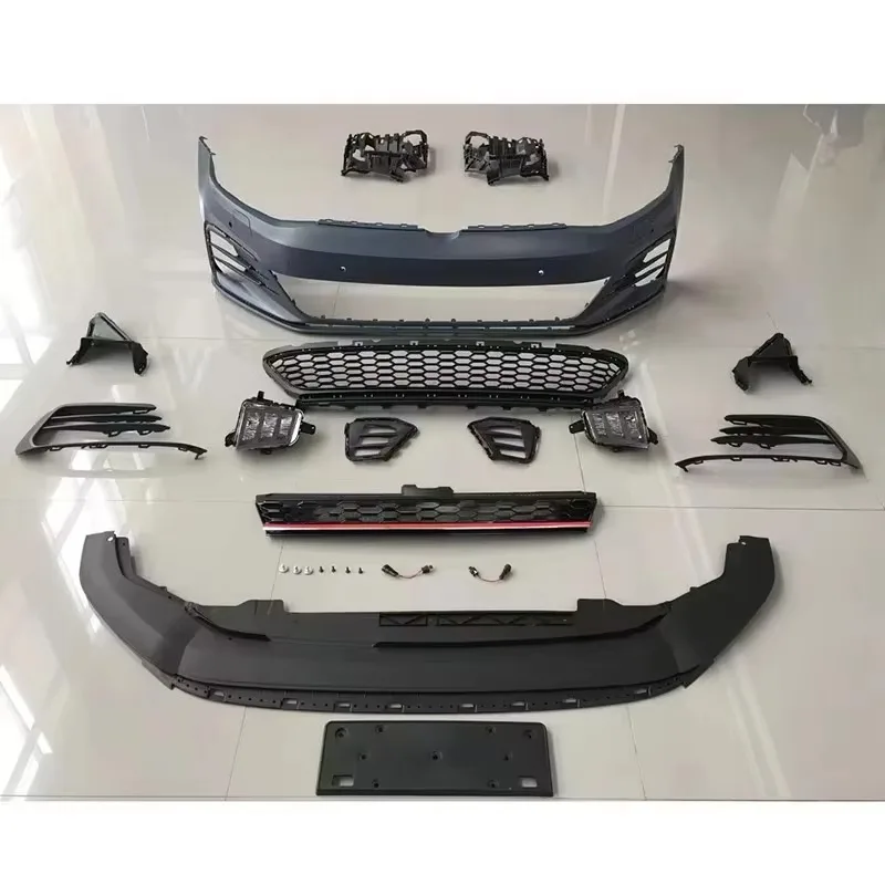

STLF High Quality Car Body Kit Upgrade Front Bumper With Grille For Golf MK7 2013-2015 Upgrade To MK7.5 GTI 2016-2018