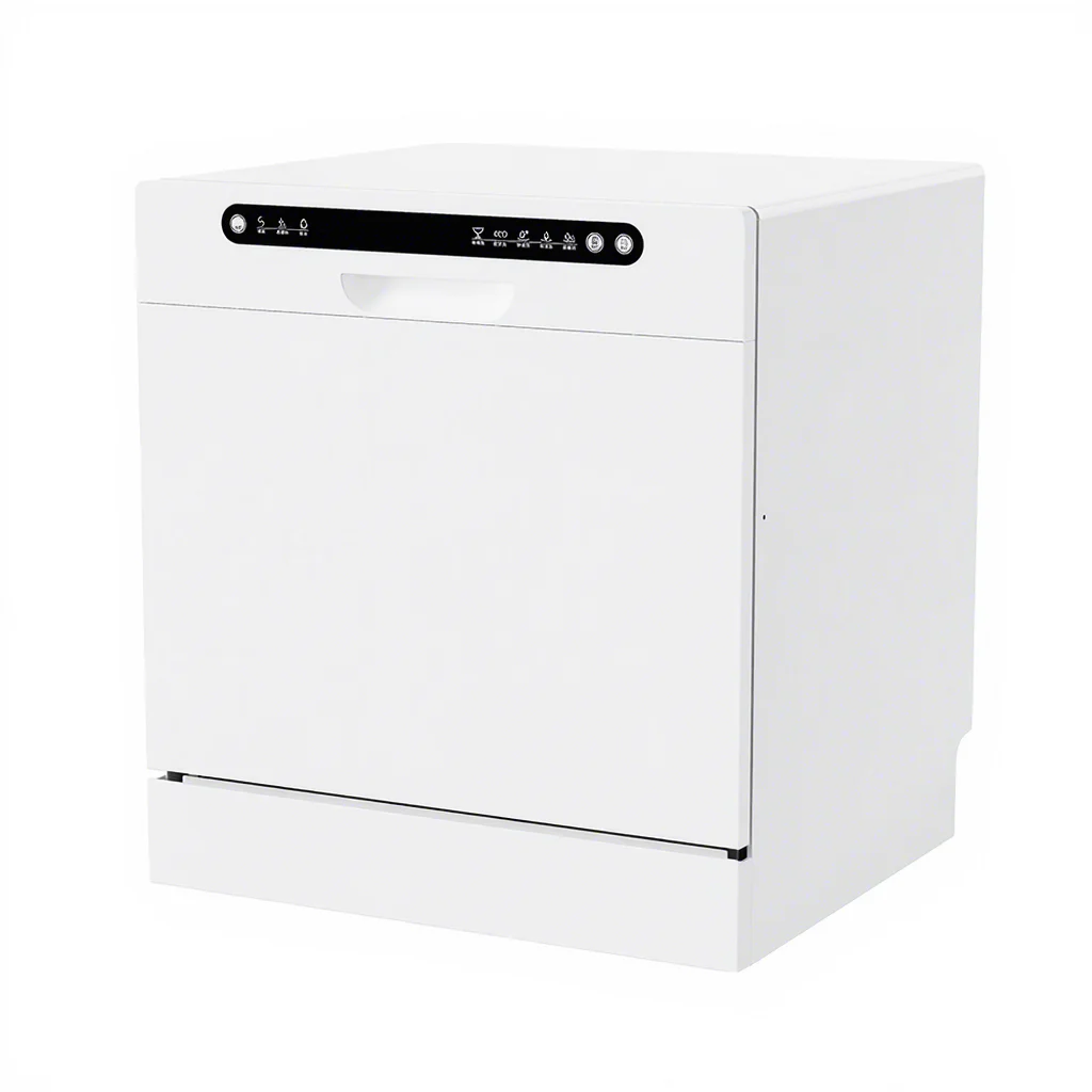 

Мини-посудомоечная машина со встроенным управлением через приложение, из нержавеющей стали, на 8 комплектов посуды, бытовая кухонная техника