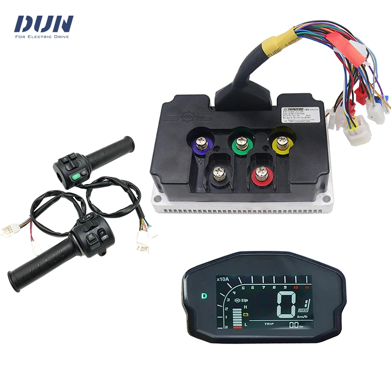 Fardriver ND72340 V2 Controller 48V-72V Hall DC 120A 340A 2-3KW Motor Motherboard with DKD Display And T08 Throttle Kits