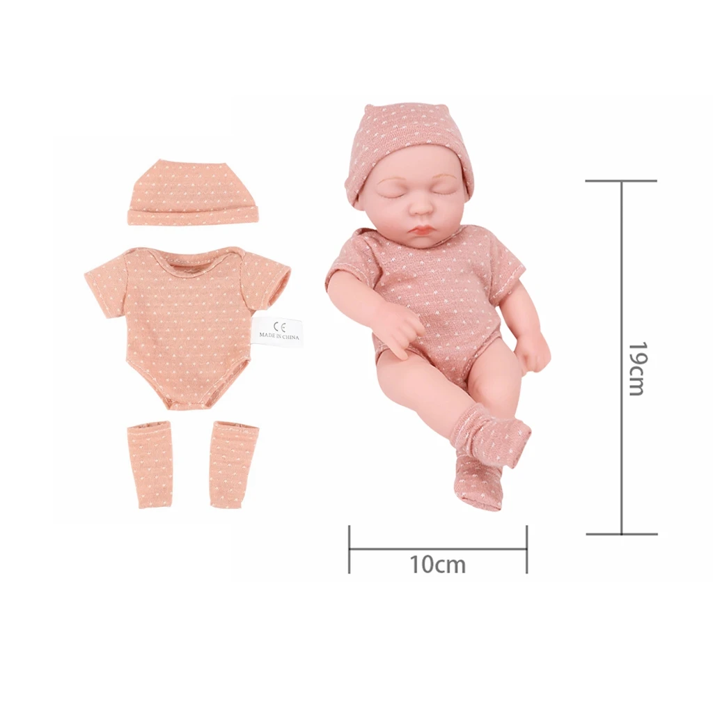 Doll Clothes for 8Inch 20cm Baby Dolls DIY Doll Accessories for Reborn Baby Dolls Sweater Jumpsuit Clothes for Mini Newborn Doll
