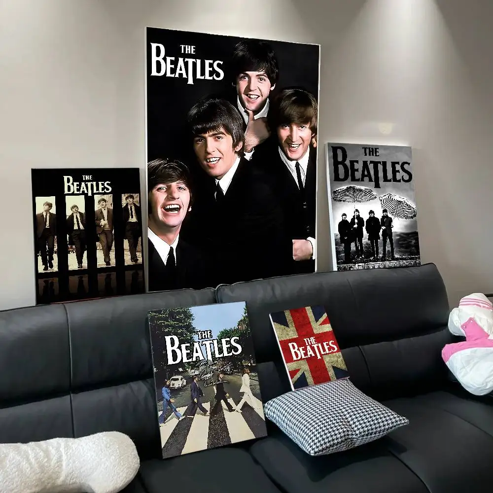 Famous Band The Rock B-Beatles DIY Sticky Poster Fancy Wall Sticker for Living Room Bar Decoration Wall Decor
