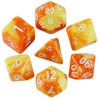 7PCS 1 Set Galaxy Style DND Dice Set D4 D6 D8 D10 D12 D20 Multifaceted Dice Are Used For TRPG Dragon Dungeon Board Game