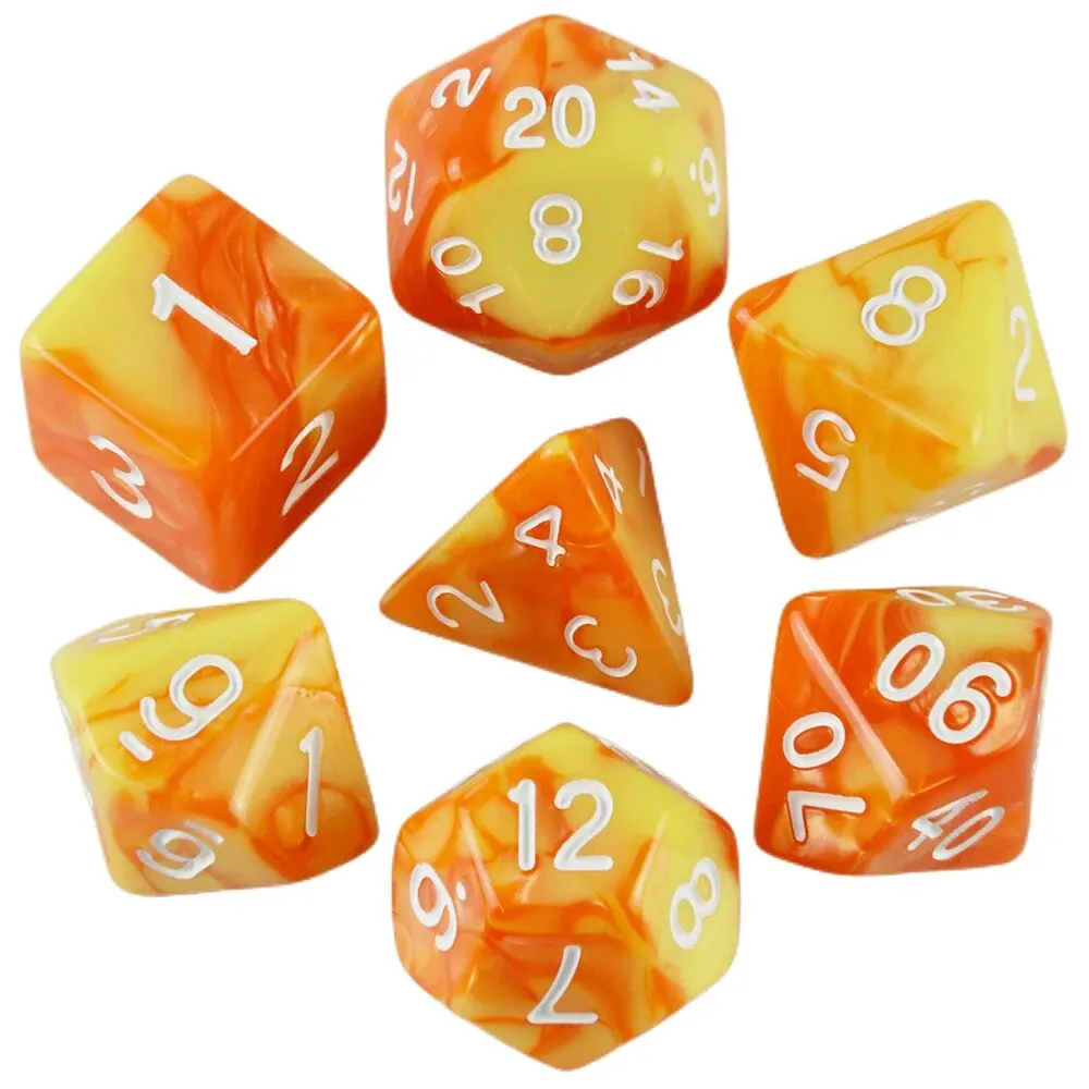 7 SZTUK 1 Zestaw kości DND w stylu Galaxy D4 D6 D8 D10 D12 D20 Wieloaspektowe kości są używane do gry planszowej TRPG Dragon Dungeon