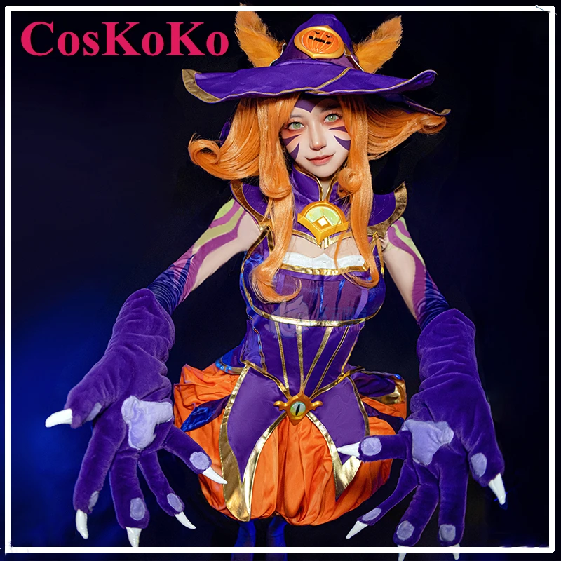 CosKoKo Neeko Cosplay Anime Game LOL Costume Charm The Witch Sweet Lovely Uniform Women Halloween Party Role Play Clothing S-XL