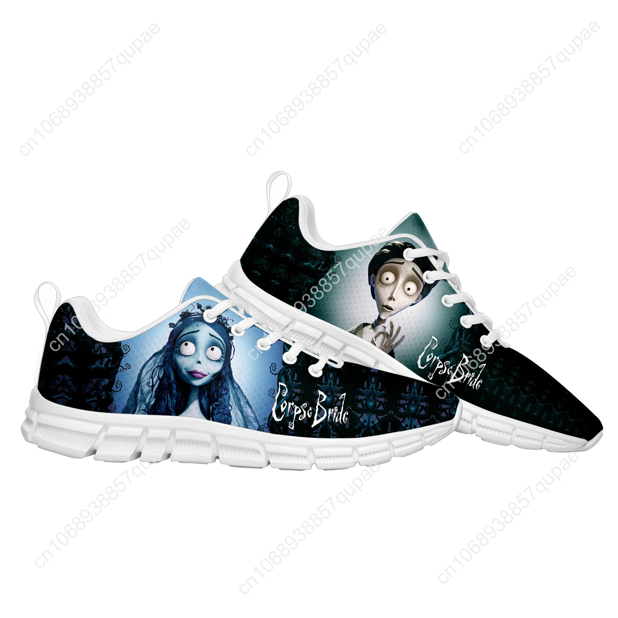 Corpse Bride Manga Cartoon Sports Shoes Fashion Men Womens Teenager Sneakers Casual Custom High Quality Couple Shoes White