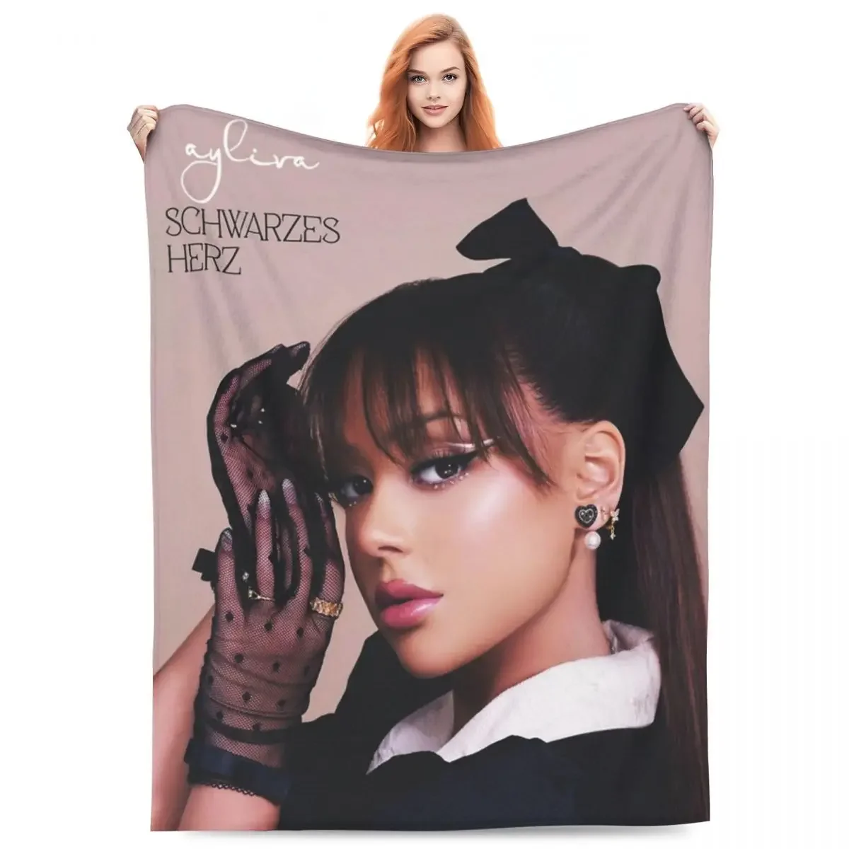 

Плед Ayliva Cool Singer Tour из кораллового флиса с принтом, легкий, для кровати и дивана, уютное домашнее постельное белье