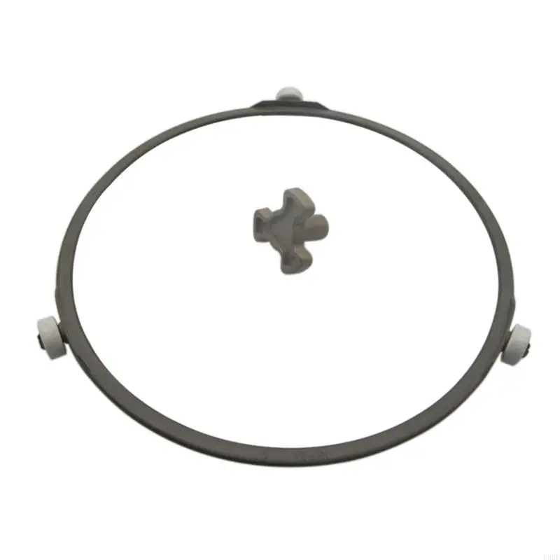F92F Kitchen Microwave Repair Part Set with Turntable Support Roller Rings and Coupler, Quick Tool-Free Replacement for Worn