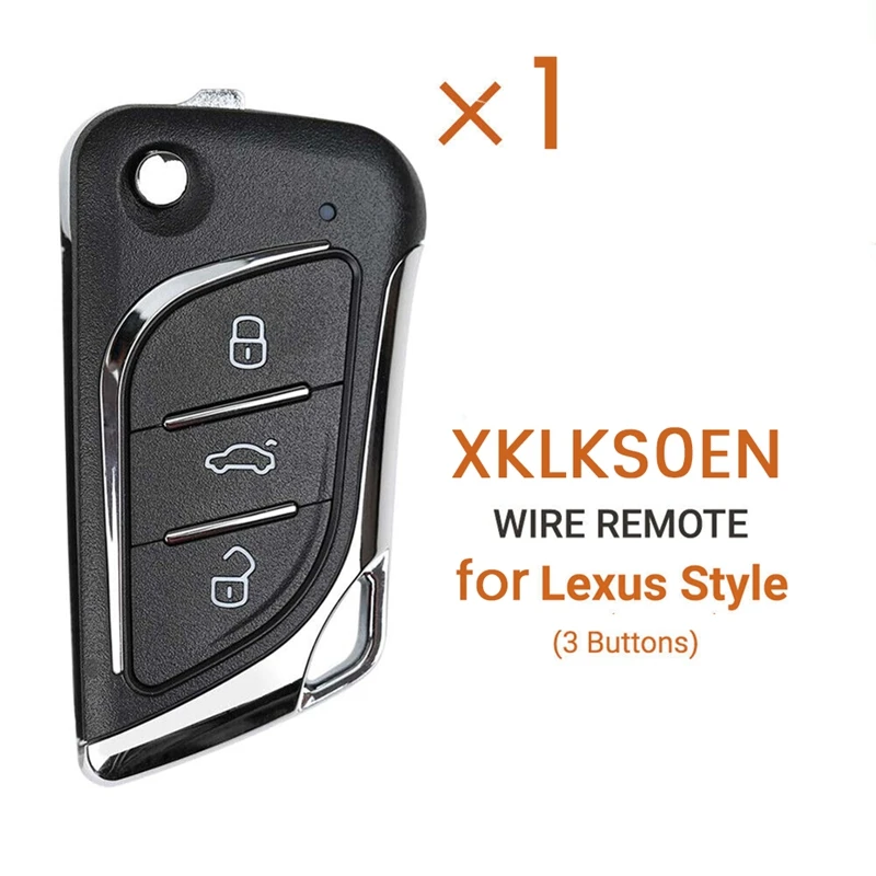 For Xhorse XKLKS0EN Universal Wire Remote Key Fob 3 Button For Lexus Style For VVDI Key Tool