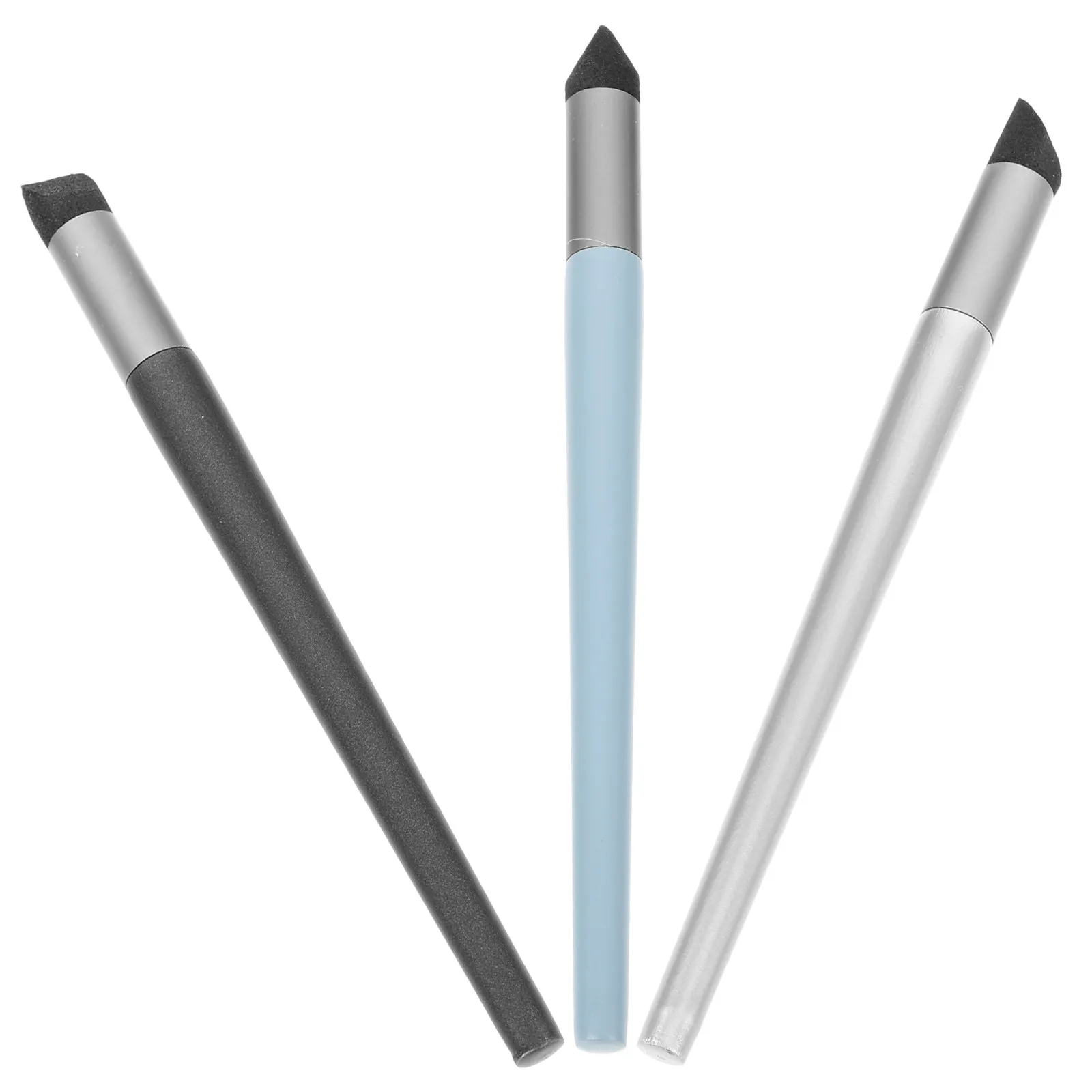 3Pcs Oil Painting Brush Tool Heavy Color Pastel Blending Drawing Accessory Soft Tip for Precise Detail Painting Work