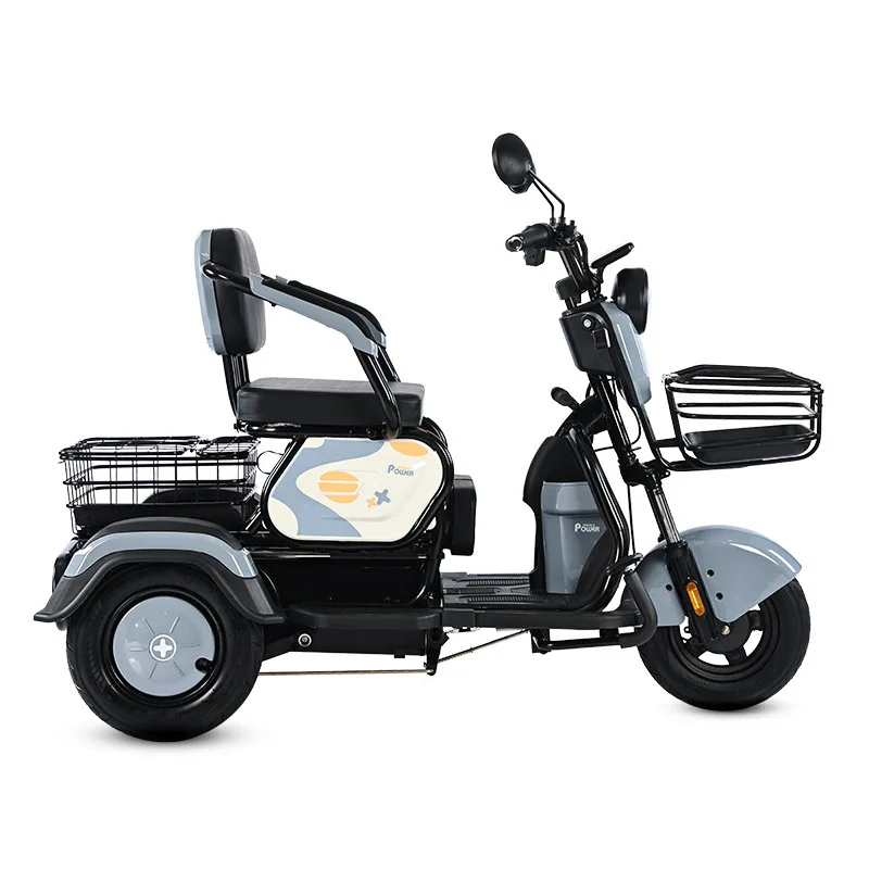 Parent-child Travel Electric Tricycle Light Mini E-Scooter Elders Adult Urban Leisure Commuting Ideal For Daily Children Shuttle