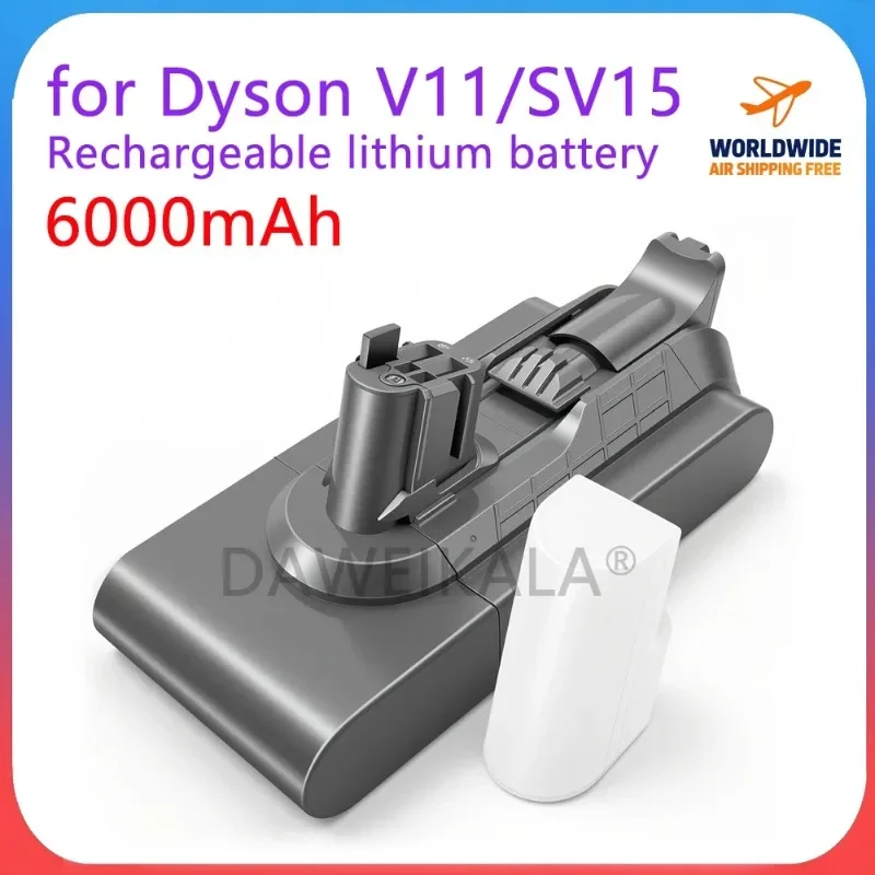 

25.2V 6000mAh Replacement Battery for Dyson V11 SV15 SV16 SV17 SV18 SV22 Compatible with Animal/Fluffy Vacuum Cleanerq