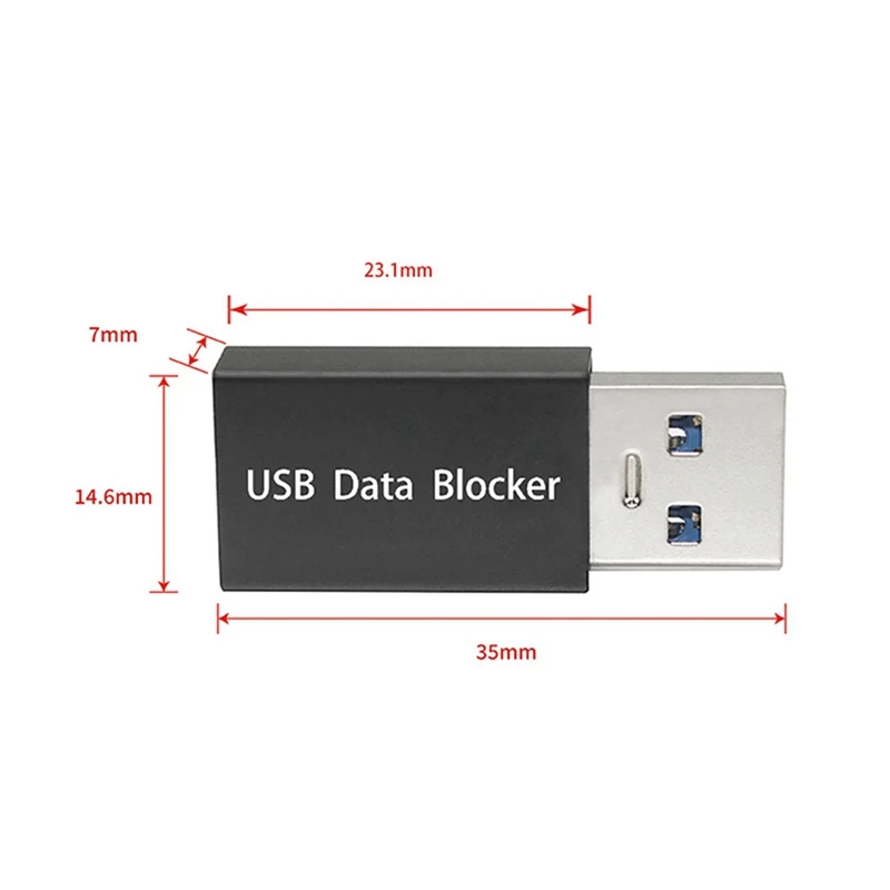 USB Data Sync Blocks, Contra Jacking adaptadores para bloqueio, 10pcs