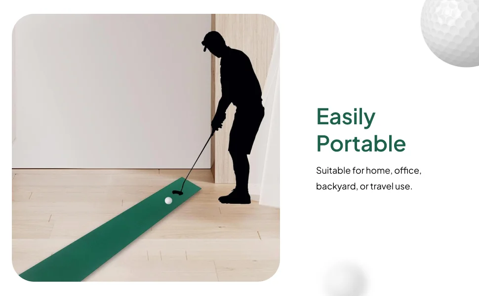 حصيرة وضع الجولف المحمولة، حصيرة ممارسة وضع الجولف لتحسين مهارات وضع الفناء الخلفي والمكتب والحديقة المنزلية لهدايا لاعبي الغولف #4