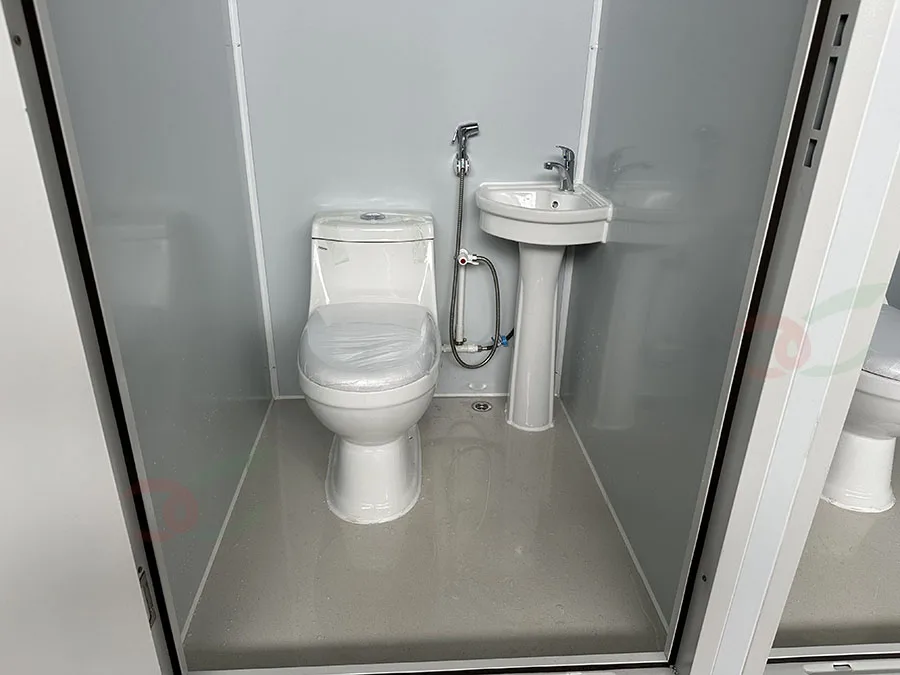Outdoor Bathroom Prefab Shower Room Toilet Unit Portable Prefabricated Public WC Worker Sanitation Restroom