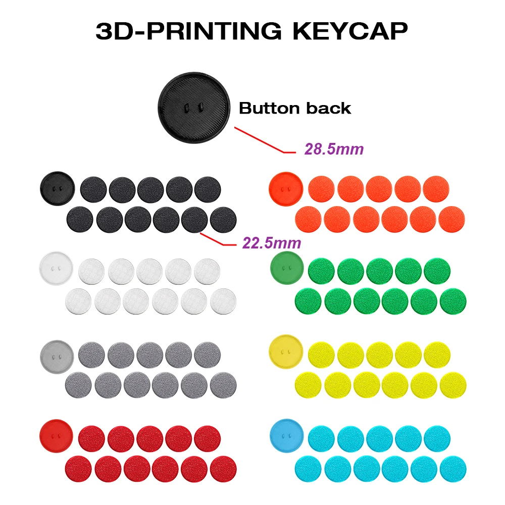 Flatbox-3D Impresso Mini Hitbox Controller Shell, Caso De Substituição, Botões para Flatbox Arcade Stick Joystick