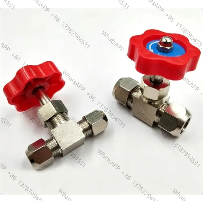 1Pc Needle Valve Brass 6mm 8mm 10mm 12mm Pipe High Pressure Swagelok Ferrule Durable Tube Flow Control Globe Valve Adapter