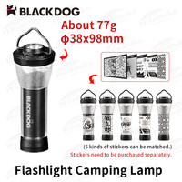 Naturehike Black Dog Outdoor Portable Flashlight Ultralight 8H Lighting Time Ipx4 Waterproof Adjustable Camping Tent Night Lamp