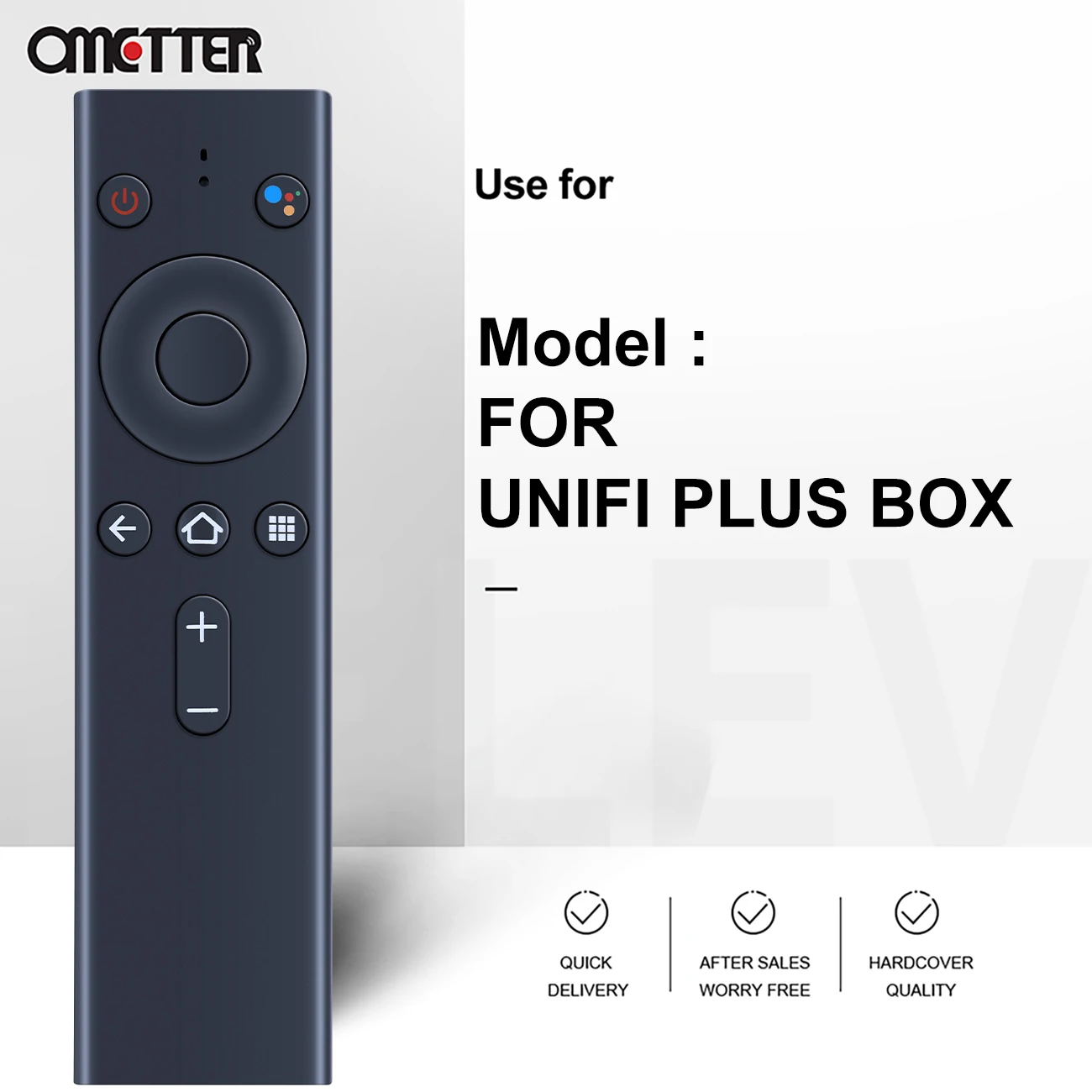 New Voice Remote Control for Unifi Plus Box Ultra HD Replacement Mi Box S