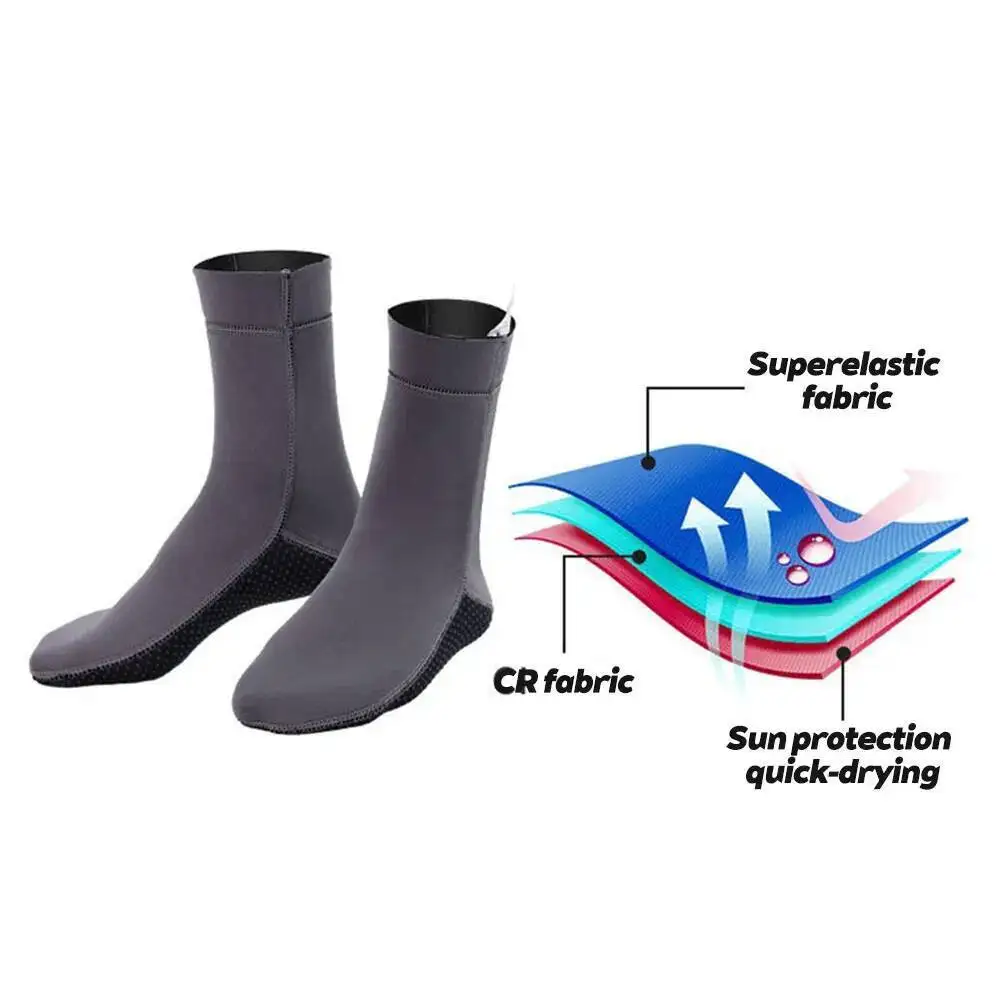 الصيد جوارب الغوص الغوص 3 مللي متر النيوبرين الغوص Kitesurf ركوب الأمواج دعوى الغوص الزعانف تصفح الشاطئ الجوارب تحت الماء