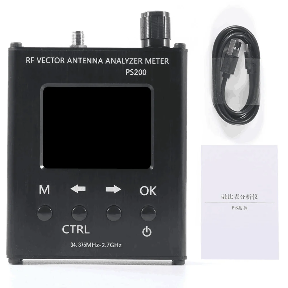 PS200 RF Vector Network Analyzer Accuracy Instrument Compact Measuring Instrument Antenna Radio Frequency Meter Hight Precision