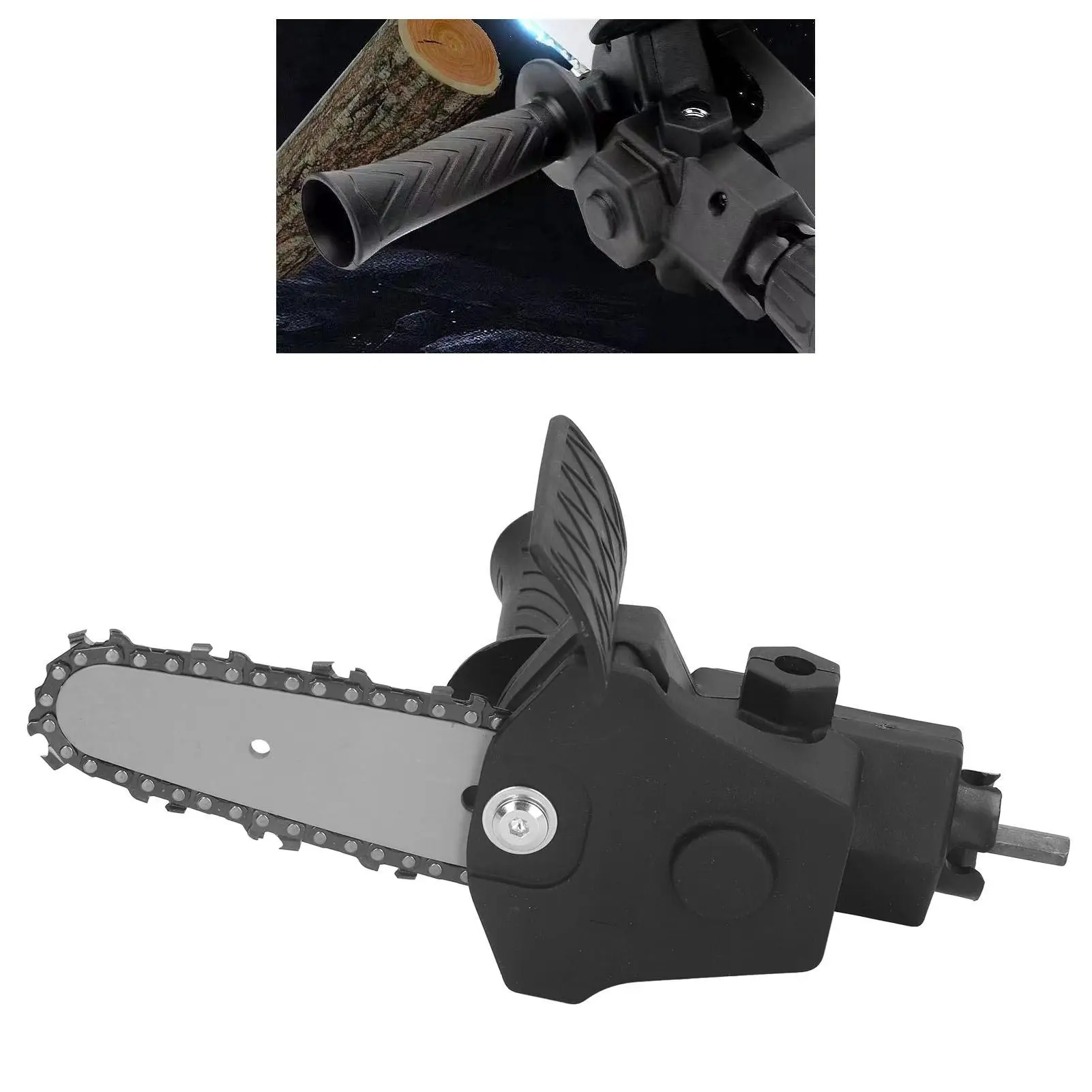 محول رأس تحويل منشار من الفولاذ المقاوم للصدأ مع مقبض بلاستيكي لسهولة التجميع ومثقاب كهربائي لمرفق المنشار