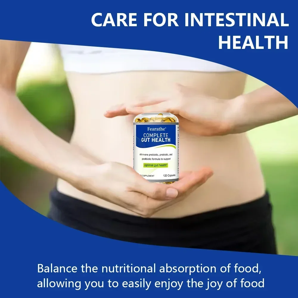 프로바이오틱스 + 프리바이오틱스 보충제, 소화 균형 촉진 - 장 건강 지원 보충제, 소화 건강 지원