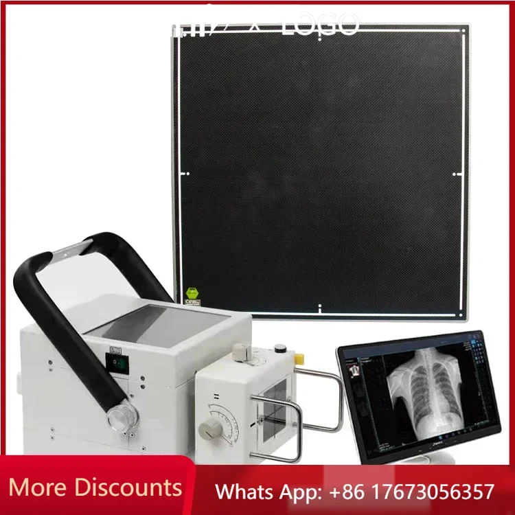 1717 Portable Dr X-ray Flat Panel Detector For Veterinary With Software For Vet Horse Cat Dog