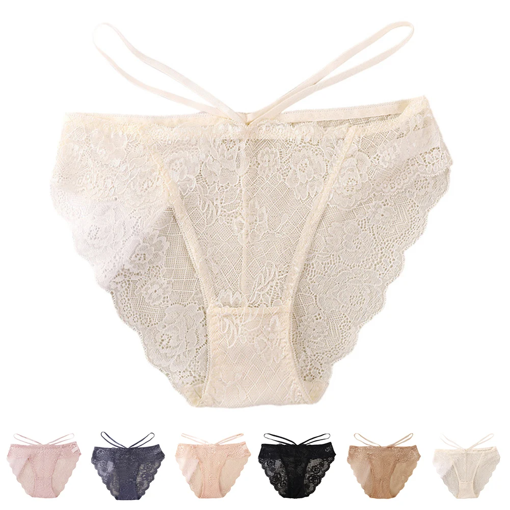 Comfortable Home Wear Sleep Wear Low Waist Briefs Solid Color Panties Brand New Butterfly Straps Home Wear Low Waist