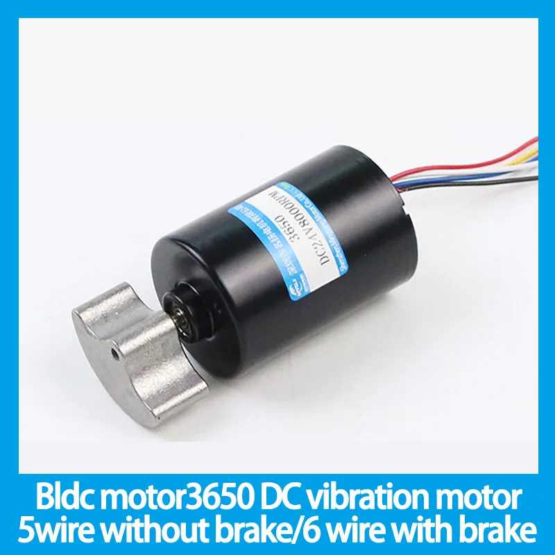 Brushless motor3650 DC vibration motor five wire without brake/six wire with brake planetary gear high torque 12V24V micro motor