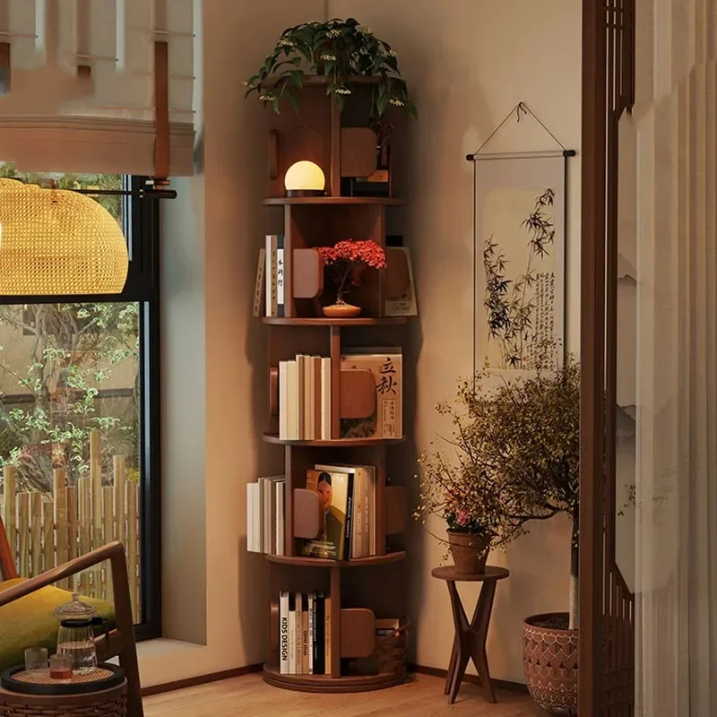 Wooden Corner Display Stand Storage Repisas Accessories Plant Flower Regale Magazine Collection Cabinet Estante Home Products