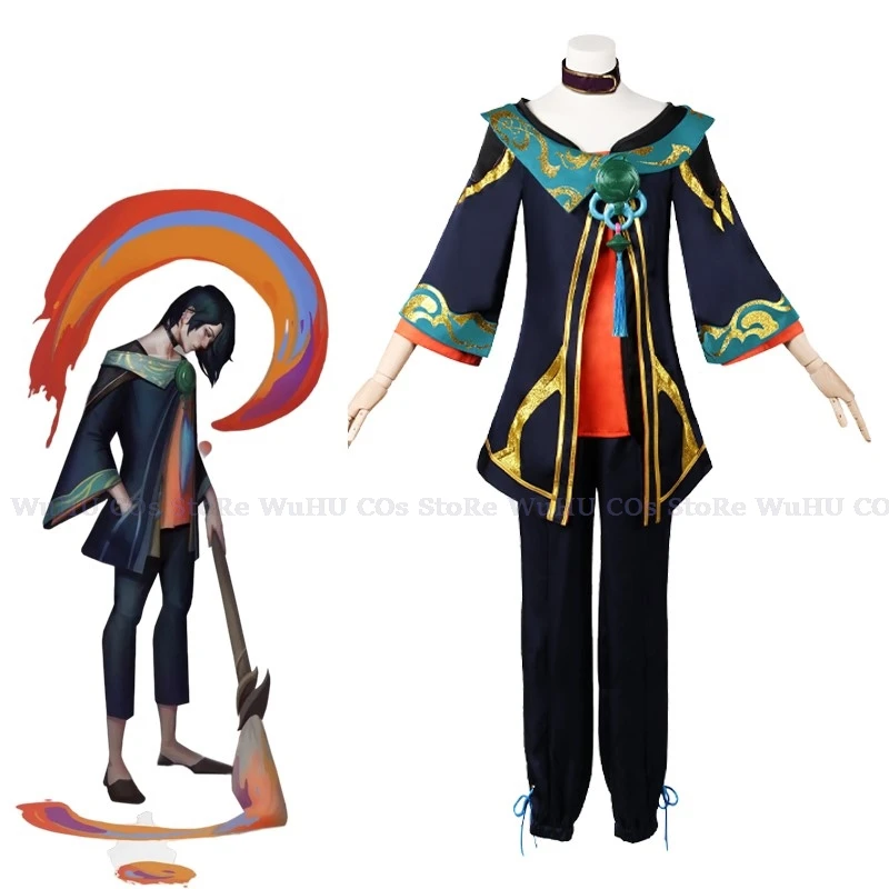 Game Lol The Visionary Hwei Men Cosplay Costume Cos Game Hwei Wig Women Men Party Uniform Hallowen Play Role Clothes Clothing