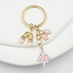 Cute Ballerina portachiavi ballerine portachiavi da ballo Airpods custodia Charm Car Holder borsa ciondolo gioielli Ballerina regalo nuovo