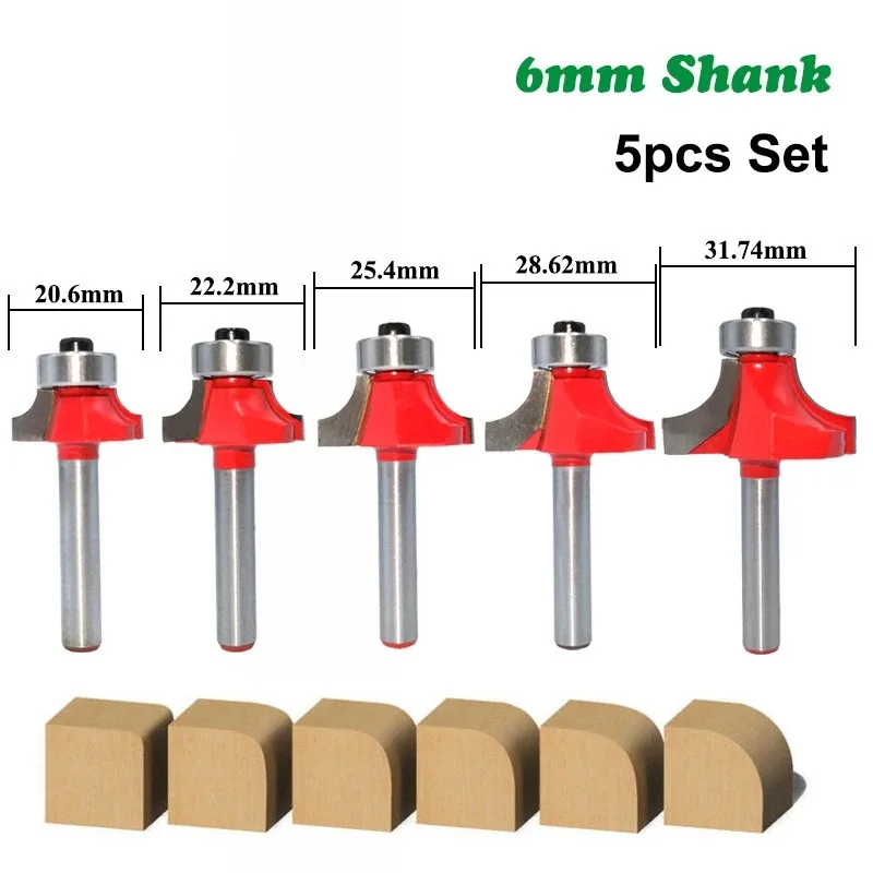

Suitable for 5-piece Woodworking Milling Cutters, Edge Trimmers, Tungsten Steel Cutters
