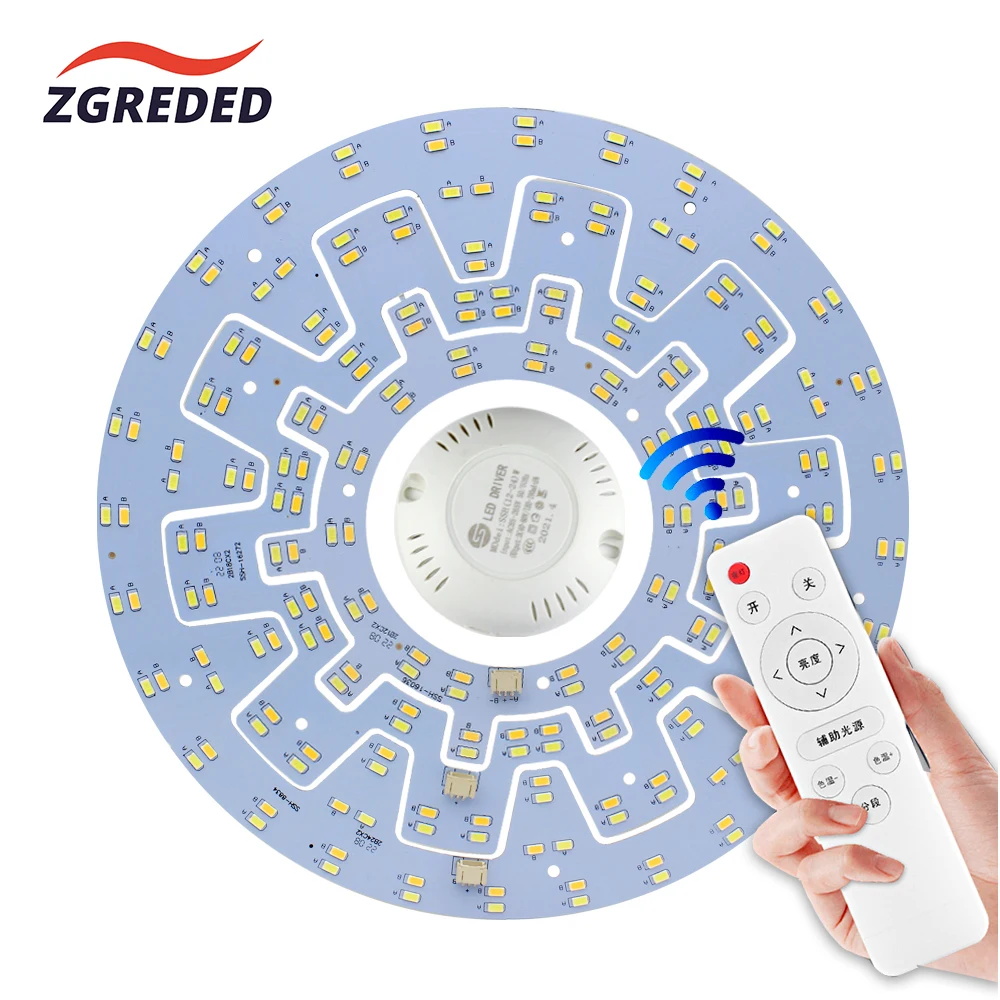 Ceiling Light LED Panel 220V Replacement LED Module 12W 18W 24W Dimmable LED Light Kit for Ceiling Lamp and Ceiling Fan Lights