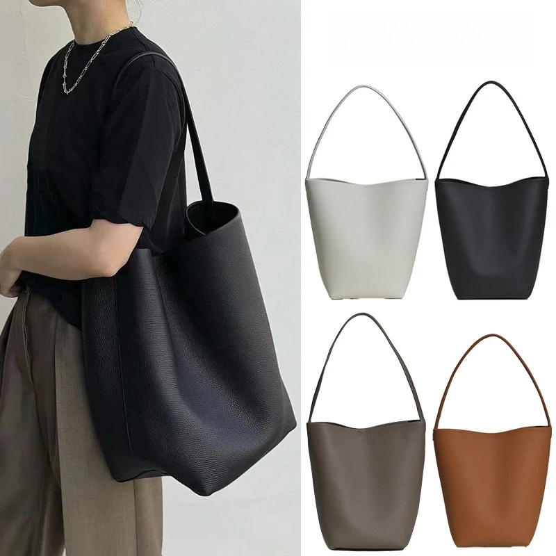 

Internet celebrity large-capacity water bucket bag for commuting tote bag, single-shoulder handbag, casual bag for women
