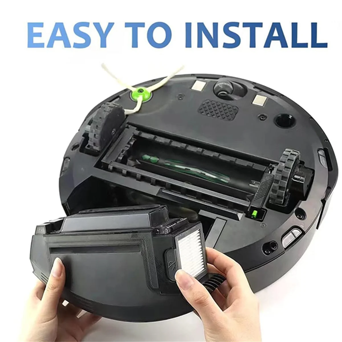 فلتر HEPA N09R لسلسلة IRobot Roomba Evo I,E,J:E5 E6 E7 I1 I3 I4 I5 I6 I7 I8 J7 وجميع المكانس الكهربائية الروبوتية الإضافية