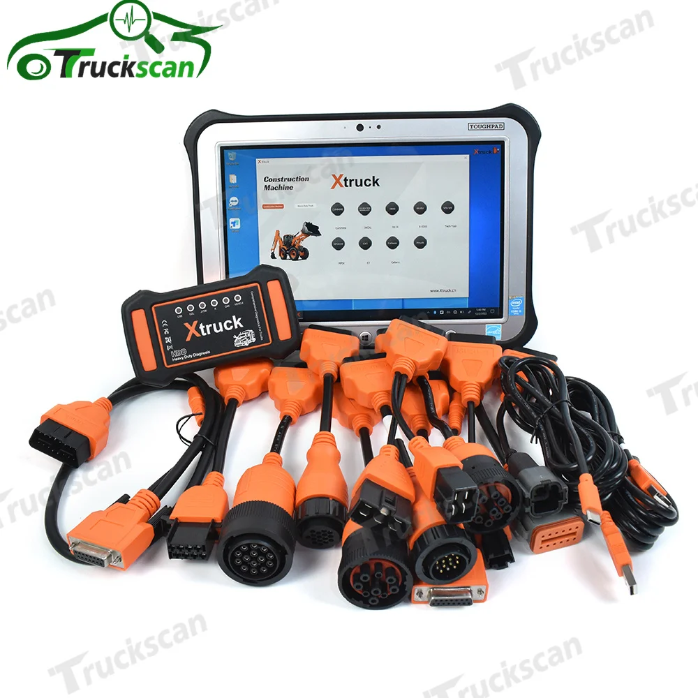 

Heavy Duty Truck Excavator Xtruck Y009 HDD Diagnostic Tools with FZ-G1 Tablet Work for Construction Machinery pk HT-8A