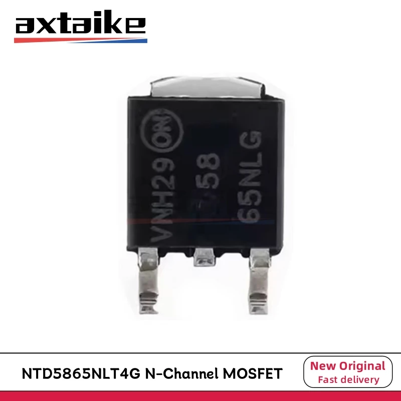 5PCS NTD5865NLT4G TO-252 65NLG 5865NLG 60V 46A 71W 16mΩ SMD DPAK N-Channel Power MOSFET Transistors NTD5865NL