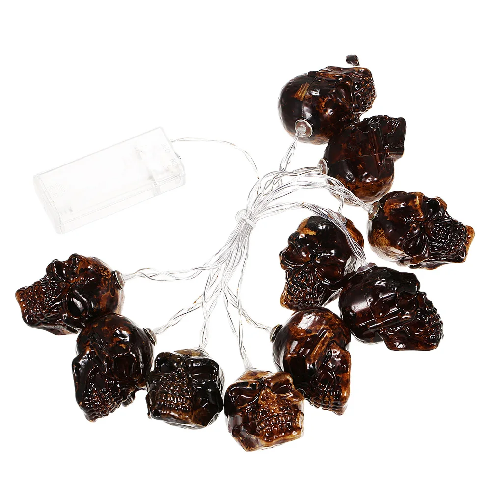 Halloween String Lights 1 Set Green Glow Rechargeable Operated LED Festive Lighting Theme