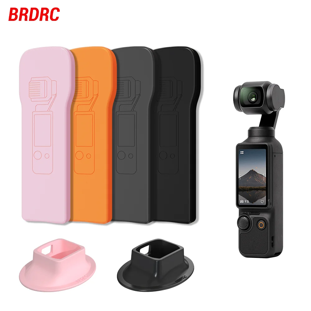 BRDRC Cover Case Set For DJI Osmo Pocket 3 Anti-Scratch Protectivehard Cover Support Adapter Base Bracket Camera Accessories Kit